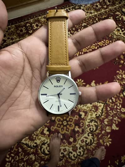 leather watch