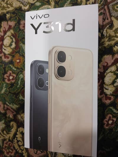 Vivo Y31d 8/256 pon pack on sim inject bramd new just box open 12 mo