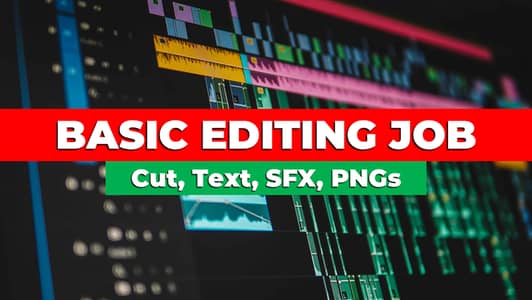 Hiring a video editor for basic job