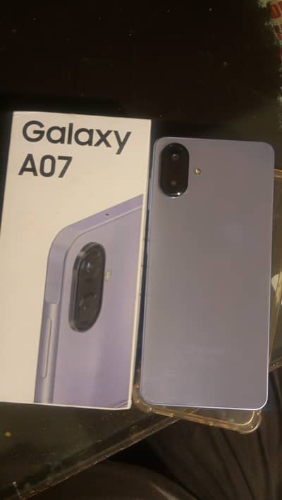 Samsung A07 with box cable 7 to 8 month warray ma hay phone