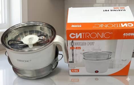 Electric Cooking Pot with Steamer