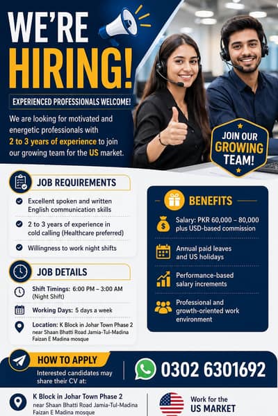 WE ARE HIRING- US MARKET COMPAIGN
