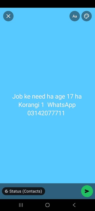 job ke need ha hotel ke ho helper ke ho ya solar ke h
