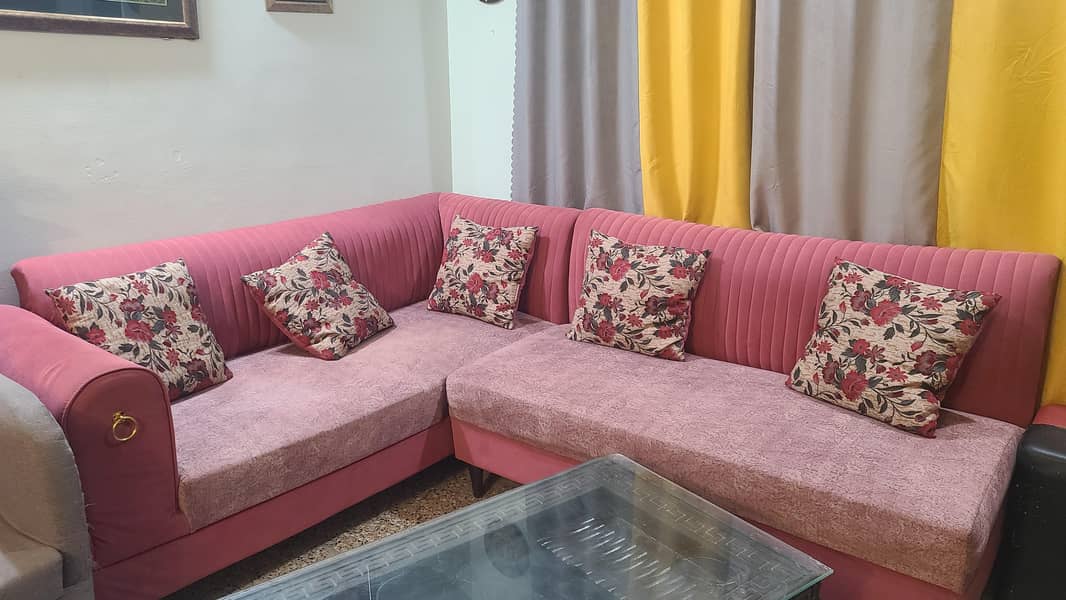 L SHAPE SOFA  , BED  1
