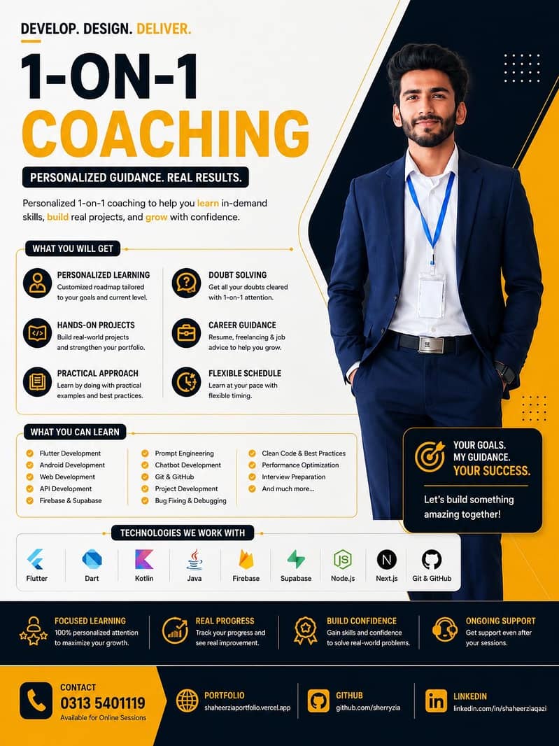 Flutter Developer | Android Developer | Web Developer | Coding Tutor 2