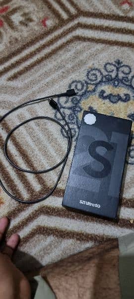 samsung s21 ultra official pta approved box and cabel