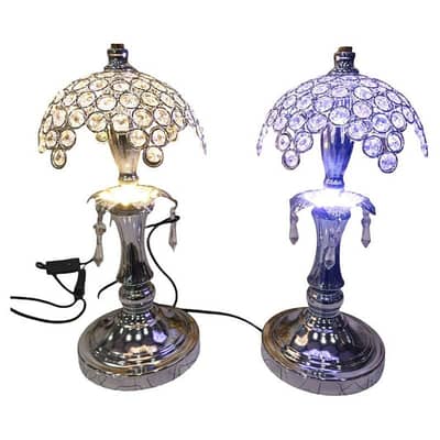 Metal Brass Imported Lamp Pair – Modern Table Lamps