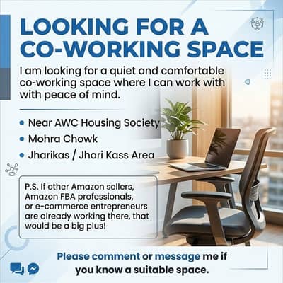 I'm looking for a peaceful and professional co-working space