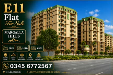E11/1 MARGALLA HILLS 3 BED Room Open Margalla Facing