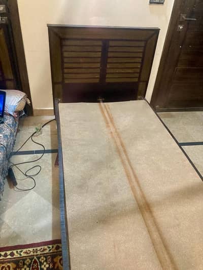 Single strong wooden bed frame
