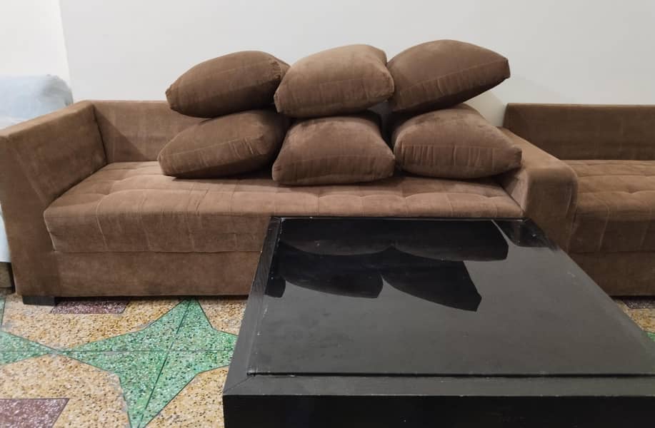 L SHAPED SOFA & Table 1