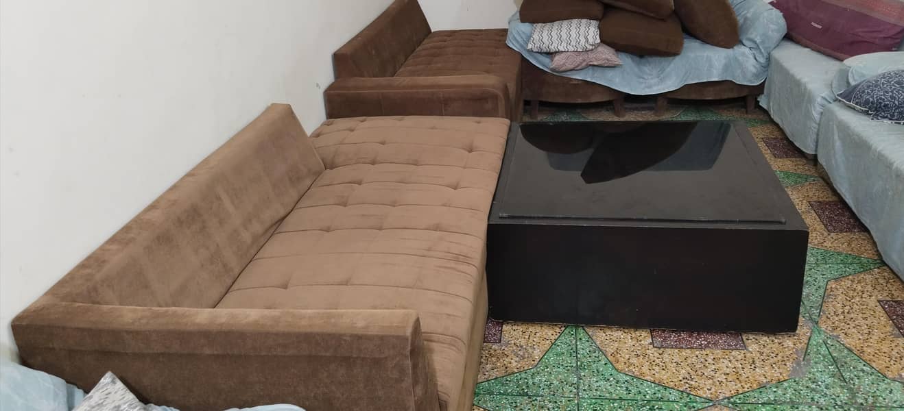 L SHAPED SOFA & Table 2
