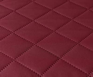 Maroon Quilted Cotton Refrigerator Cover with pocket