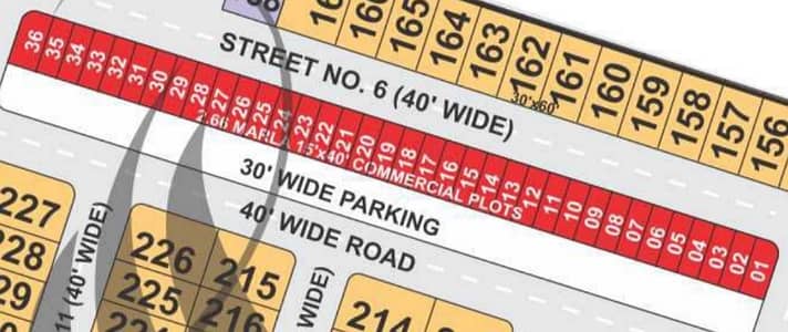 2'66 Marla commercial plot for sale in zinia block bahria nasheman Lahore