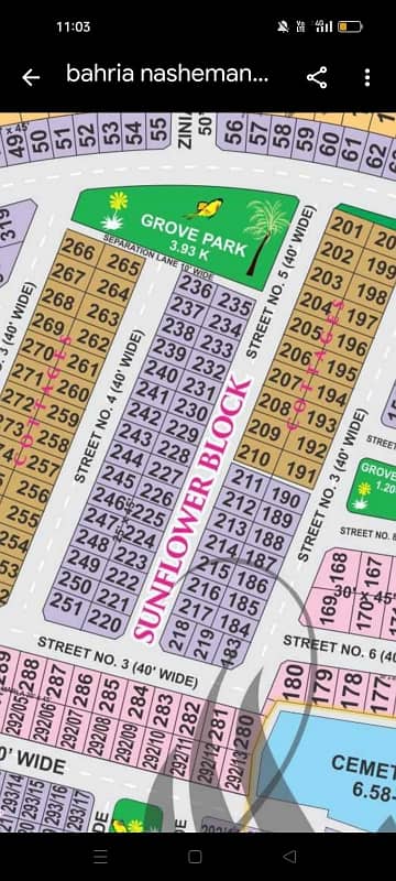 6 Marla Plot For Sale In Sunflower Block Bahria Nasheman Lahore