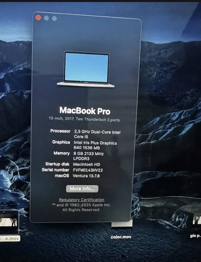 Macbook Pro 2017 0