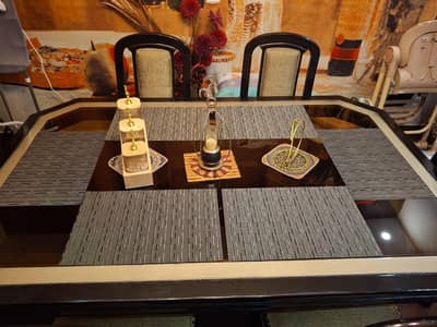 sofa set and dining table set
