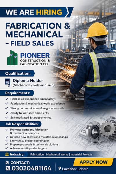 Sales & Marketing Executive – Civil Projects