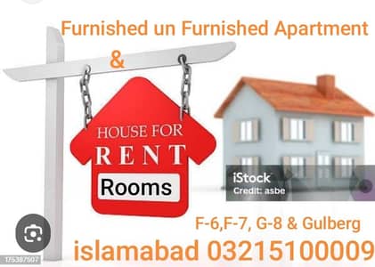 Furnished non Fur Rooms Poshion Available for Rent F-6,G-6,G-7 G-8