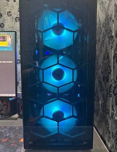 GAMING CASING WITH RGB 6 PIPES COLLOER
