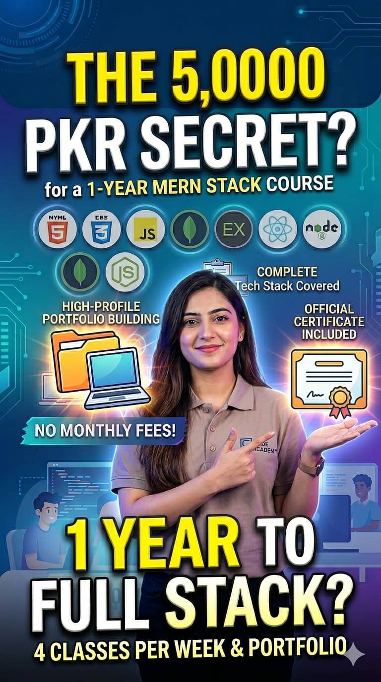 1-Year Online MERN Stack Coding Course Only 5000 Single Fee 2