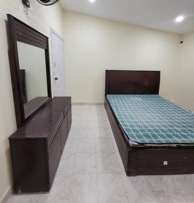 Modern Wooden Bed + Dressing Table