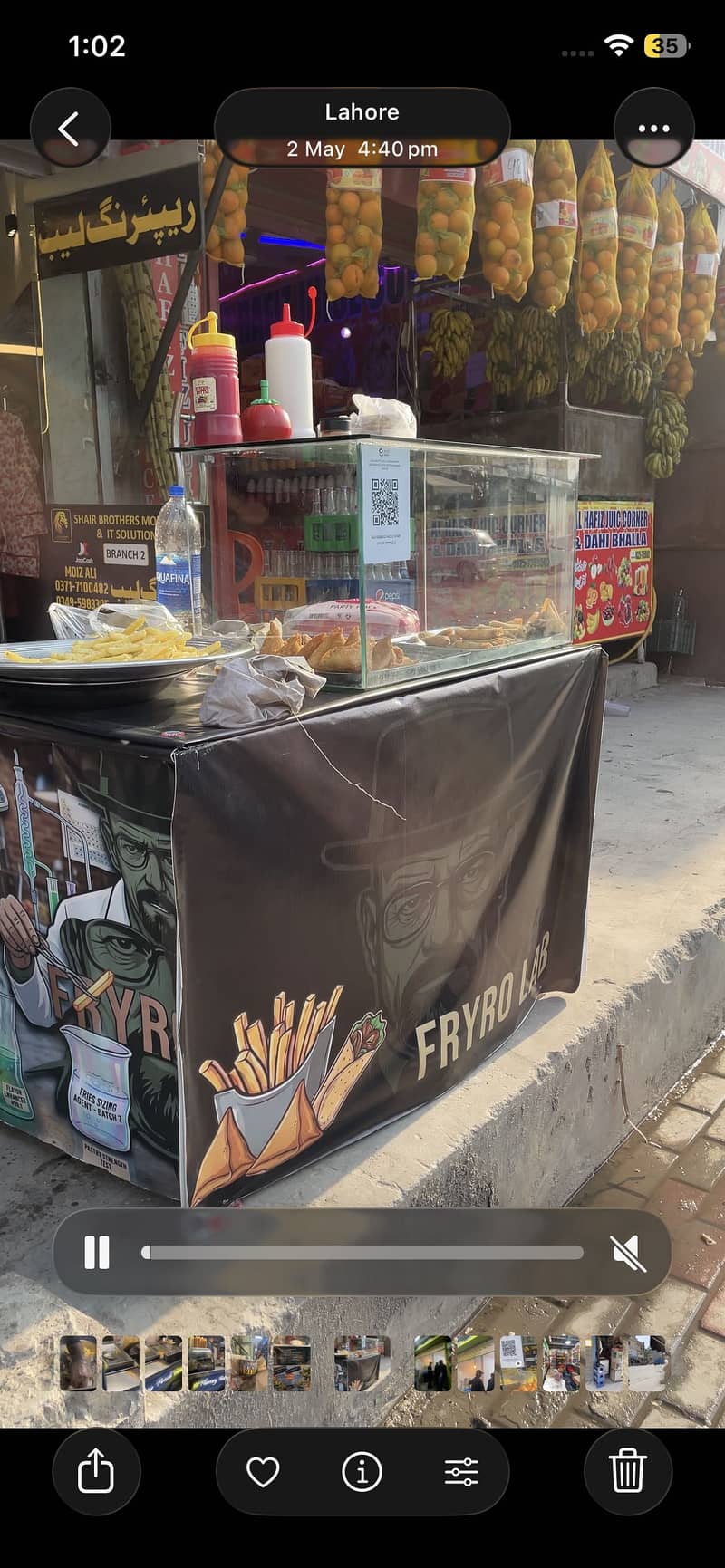 Worker needed road side Fries stall 0
