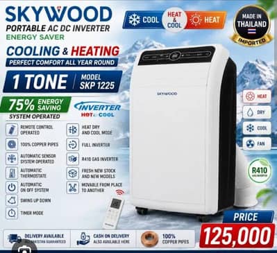 porable ac 1 ton heat and cool like brand new