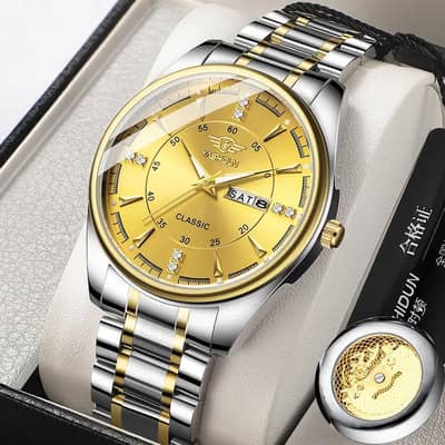 Luminous Steel Belt Watch For Man