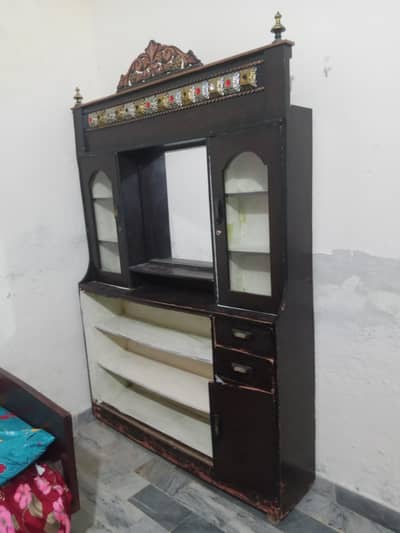 Showcase with Dressing table Mirror And Safe (Almari)