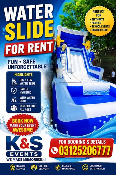 water slide for rental
