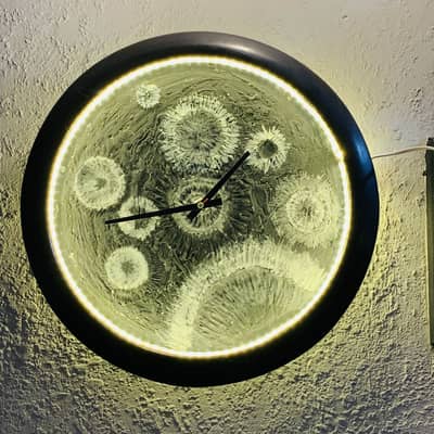 Wall clock Hand Made Moon Style
