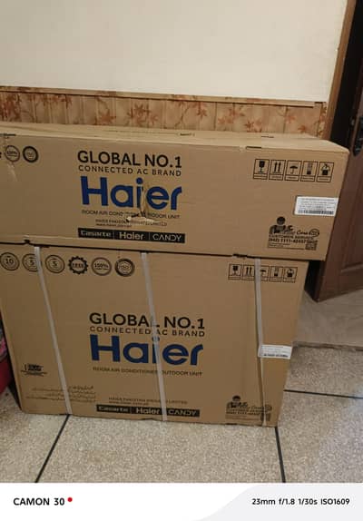 Haier 1.5 ton Ac new box pack