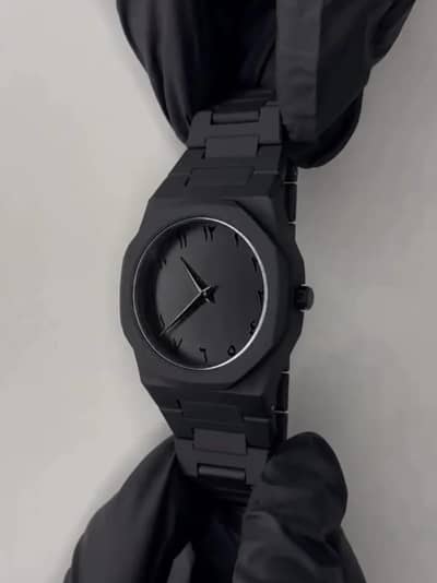 ⌚ Arabic Dial Black & White Matte Watch – Premium Stylish Wrist Watch