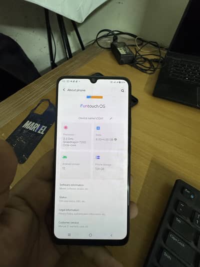 Vivo V21e phone for Sale with box panel changed