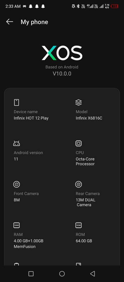 17000. urgent sale Infinix hot 12 play