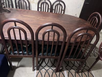 Full wooden dining table for sale