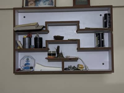 Easy-Mount Floating Wooden Wall Shelf