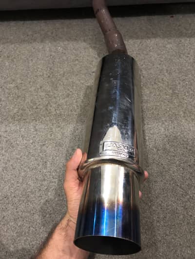 HKS LARGE SIZE EXHAUST FOR CAR AND BIKE ONLY FEW WEEKS USED ALL OK HAI