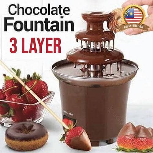 Chocolate Fountain 3 Tiers Electric Melting Machine Chocolate Fondue Fountain in pakistan