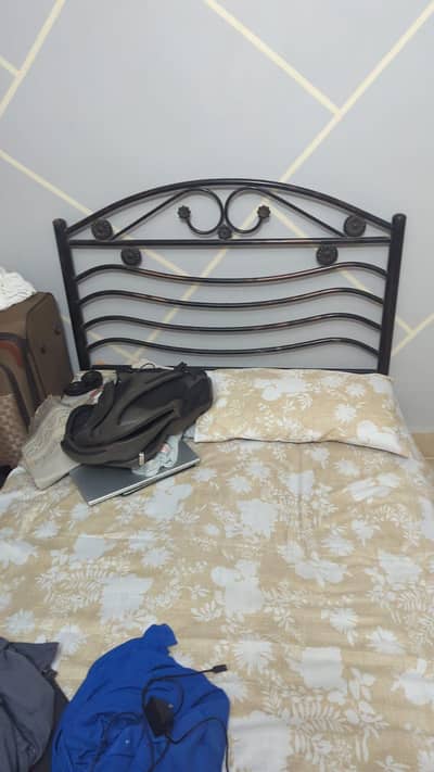iron rod bed urgent sale