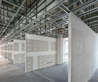 Gypsum board partition/Glass Partition/pop ceiling