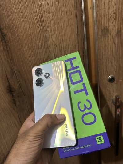 Infinix Hot 30 8+8gb ram 128gb rom box charger sath
