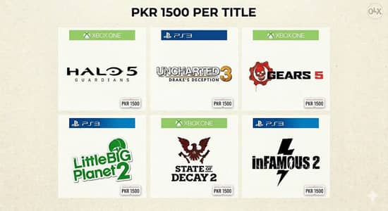 Have ps3 and Xbox one titles physical copies mint collector condit
