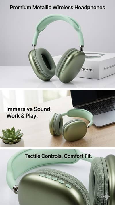 P9 pro max wireless headphones  Bluetooth 5.0 mix mic and memory sup