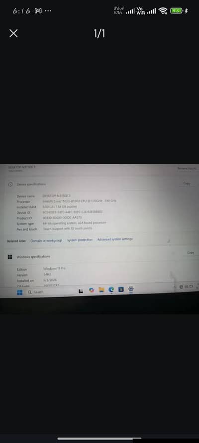 Core i5 8 Gen