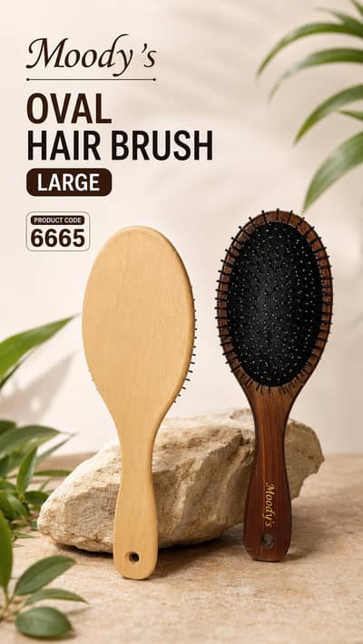 Moody's Wooden Hair Brush