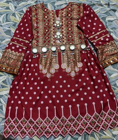 Ideas 3 piece stitched Chunri Lawn suit