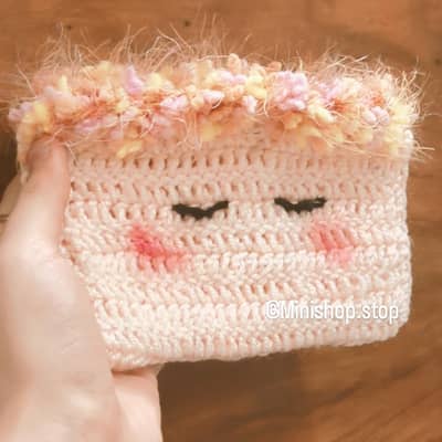 Crochet cute pouch