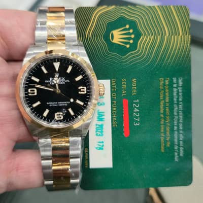 [ Pre-Owned ] Rolex Explorer Ref. 124273 (36mm Oystersteel & Gold)